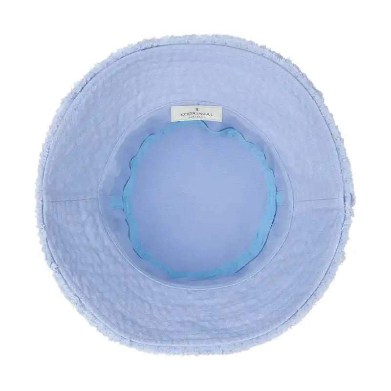 Light blue bucket hat with a visible band