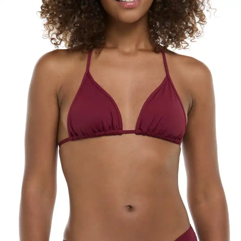 Kali Triangle Slider Bikini Top - Mulberry
