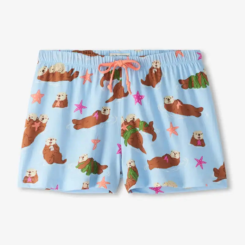 Happy Otters Women's Pajama Short