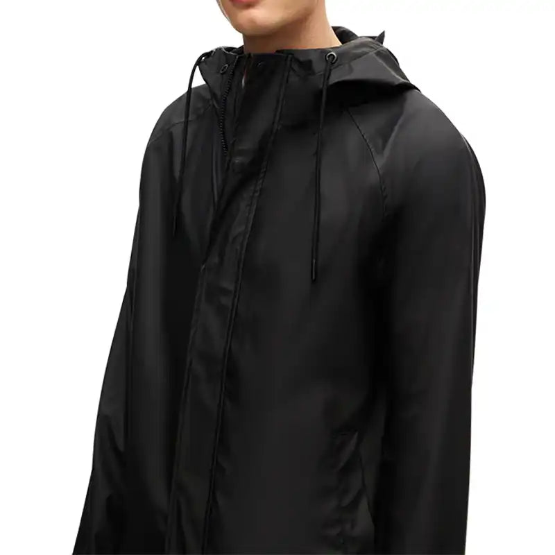 Black Men's Rain Jacket