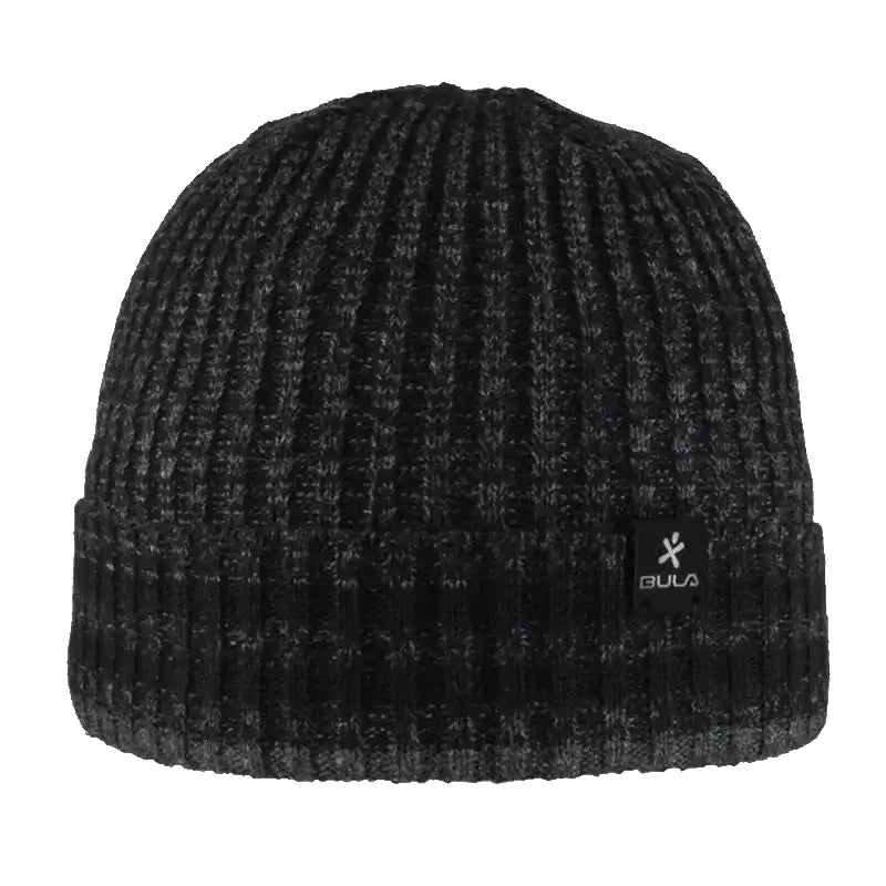 Bula Matt Black Winter Beanie