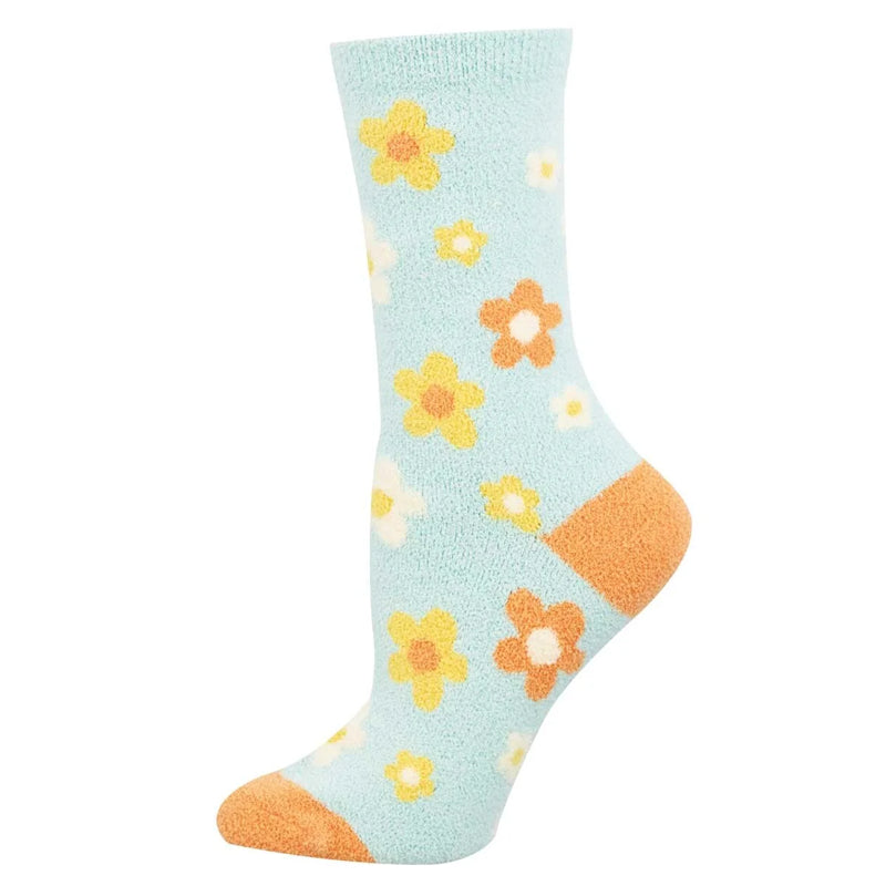 Soft P.J. Socks with&nbsp;sunny yellow-and-white daisies.