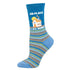 Soft P.J. Socks with a cozy home design paired with cheerful rainbow stripes.