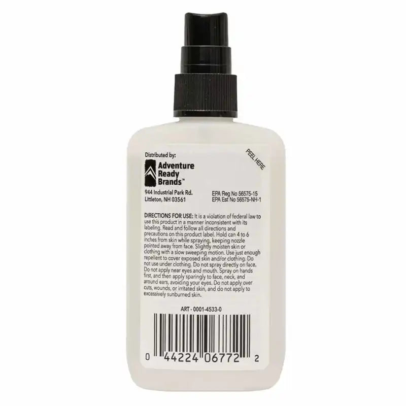Spray bottle with label