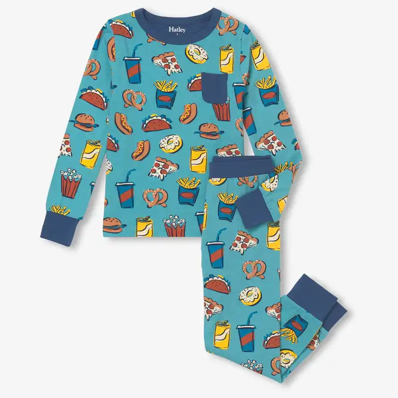 Boys Hatley Carnival Eats Pajama Set