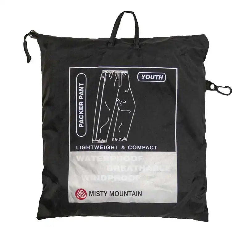 Packable top rain pants