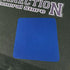 Duffel Repair patch after being ironed to a black Camp Connection Duffel.