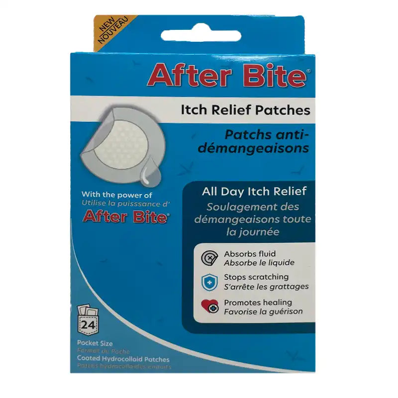 After Bite itch relief patches packaging