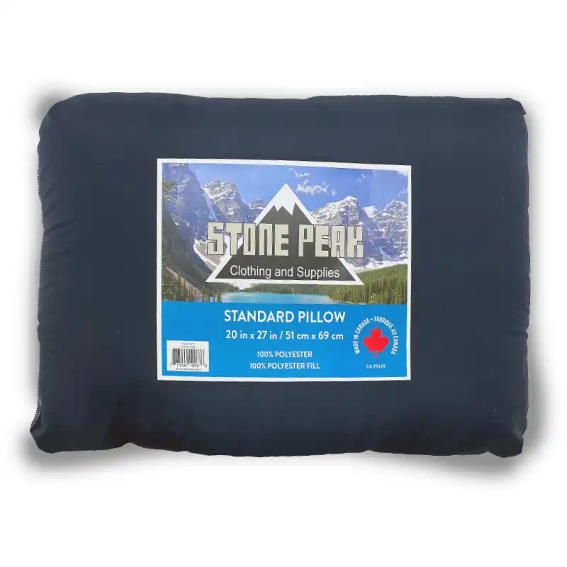 Navy Stone Peak Microfiber Pillow