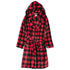 Red Plaid Robe for Adults