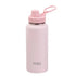 Pink Stainless steel water bottle with a threaded drink spout