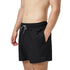 Profile of a man wearing black speedo board shorts
