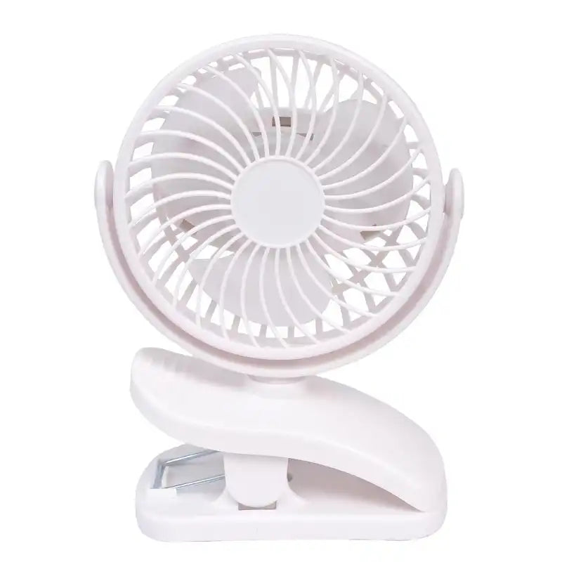 Small USB Clip-On Fan White
