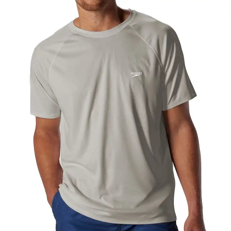 Grey Speedo Mens swim tee