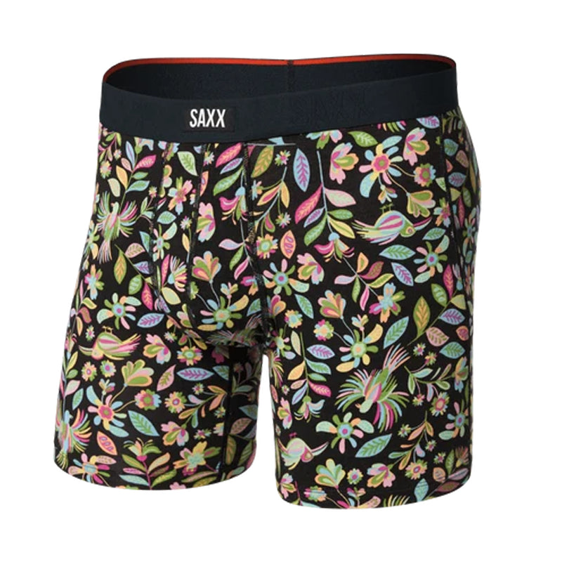 Garden Print Black Saxx VibeXtra Men's Underwear