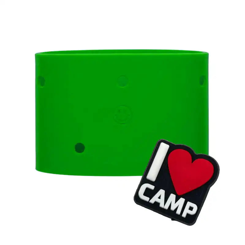 Green Sippety Customizable Bottle Sleeve and Charm