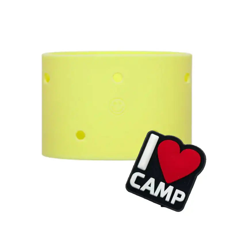 Yellow Sippety Customizable Bottle Sleeve and Charm