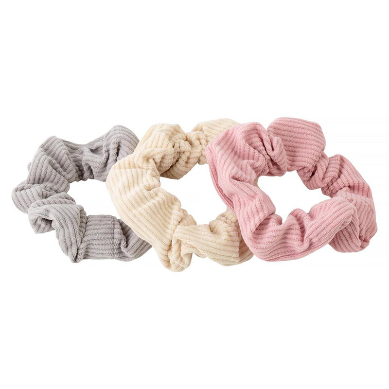 3 Ribbed Scrunchies