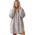 The Sherpa Plush fleece Hoodie in Grey