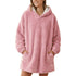 The Sherpa Plush fleece Hoodie in Pink