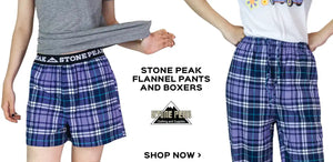   Stone Peak Flannel Pants and Boxers 