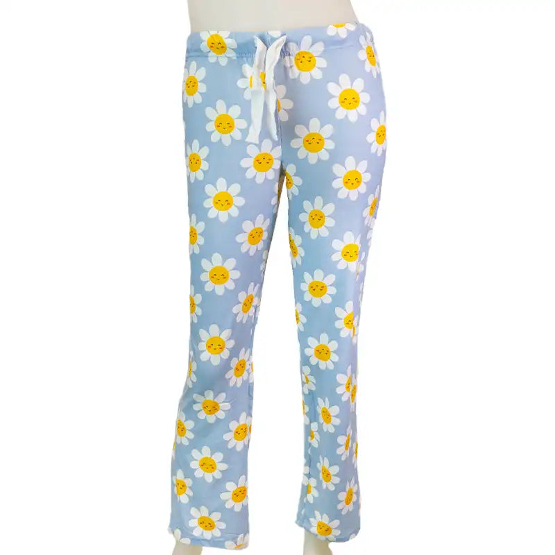 Women's Soft Sleep Pants Daisy Print