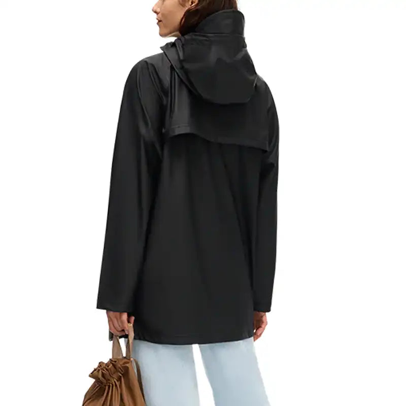 Women's black rain jacket