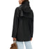 Women's black rain jacket