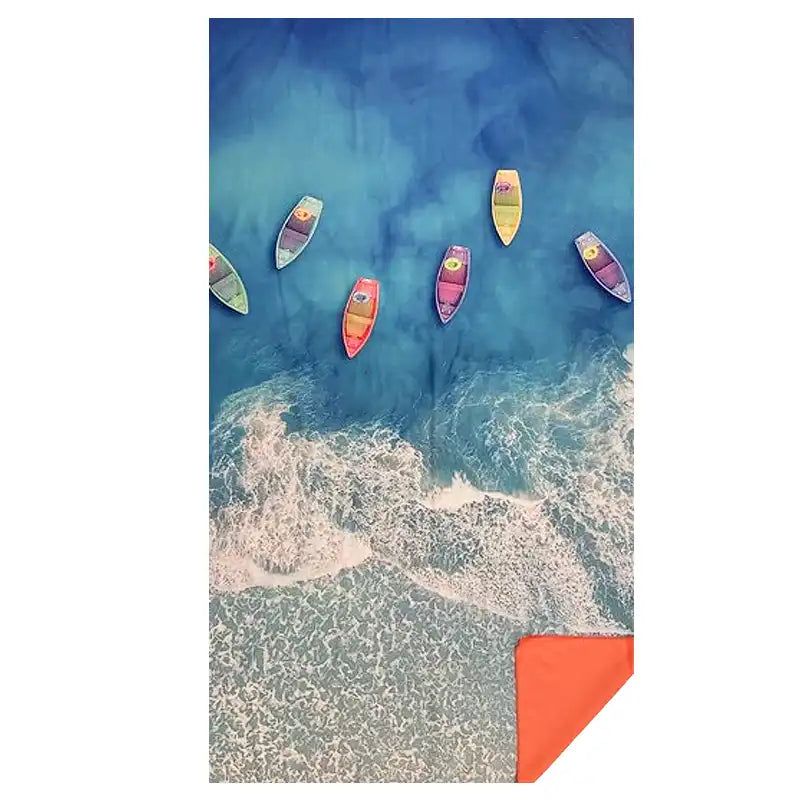 Waci Microfiber Towel: Afloat Print