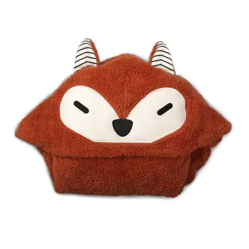 Waci Plush Hooded Towel: Fox