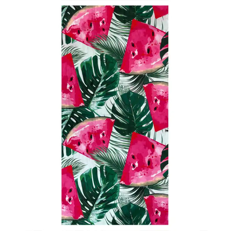Waci Microfiber Towel with watermelon and leaf pattern