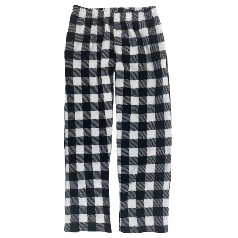 Black and white Buffalo Plaid PJ Pants