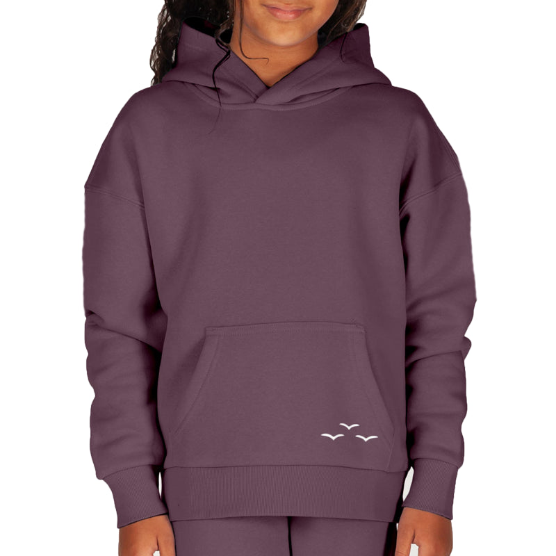 Wine youth hooded lazypants sweatshirt