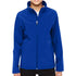 A youth royal blue full-zip jacket with a stand-up collar