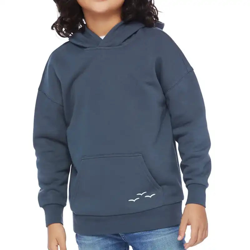 Navy youth hooded sweatshirt