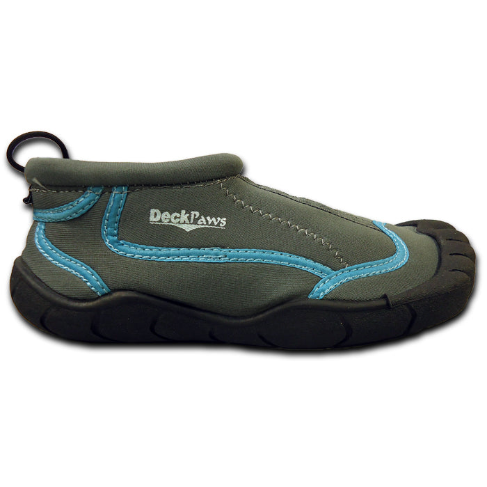 Side view of Grey Women's Deckpaws Footloose water shoe