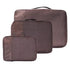 Set of three brown packing cubes