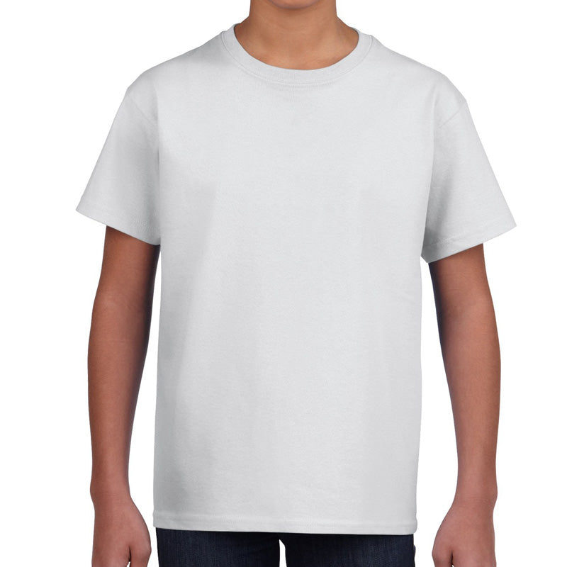 White Kids Short Sleeve Cotton Tee Shirt