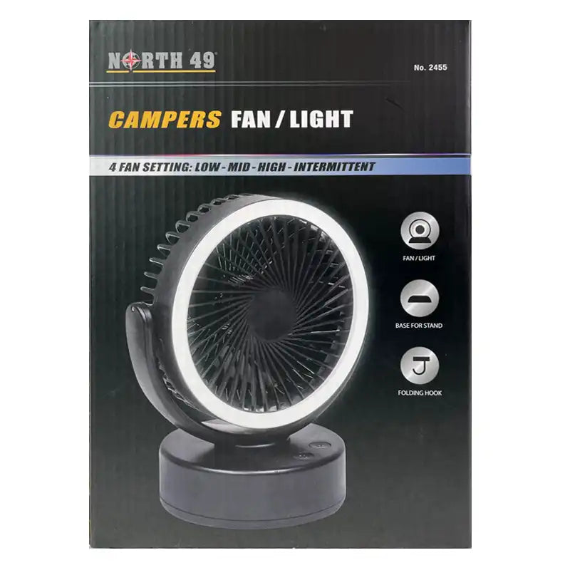 Campers Fan and light