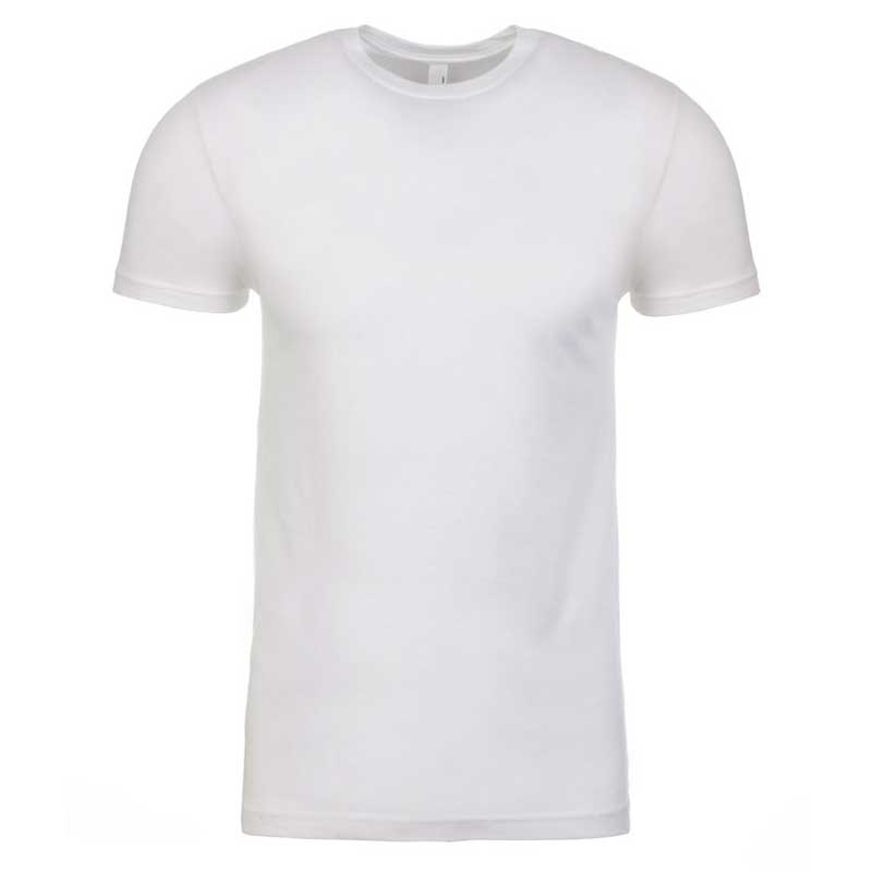 Men's White Cotton Crew Neck TShirt