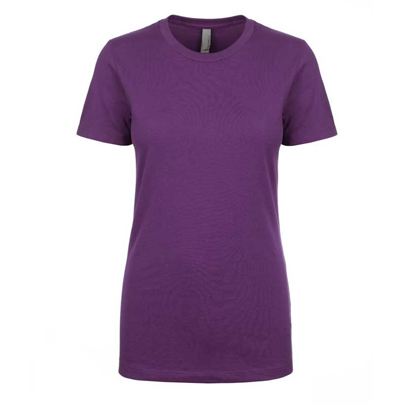 Purple ladies Cotton Boyfriend Tee Shirt