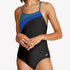 Blue Speedo Women's Colourblock Flyer Swimsuit