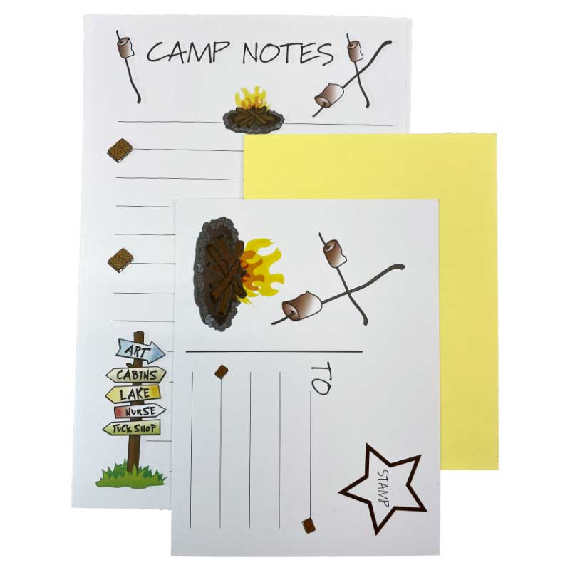 Summer Camp Campfire Stationery
