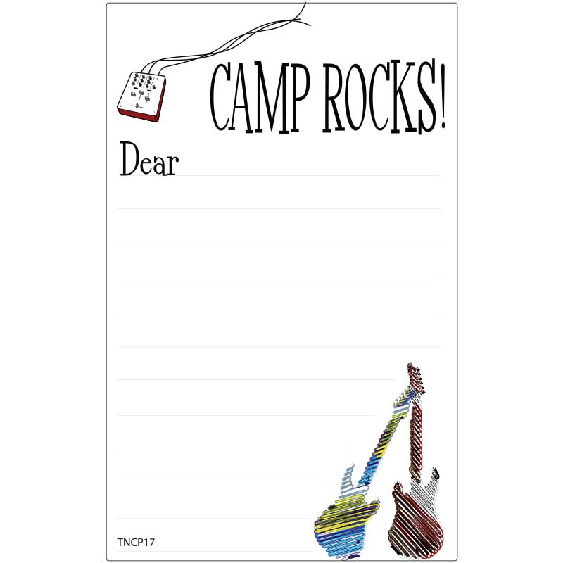 Printed Camp Rocks Summer Campers Letter Paper