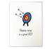 Hit the target greeting cards