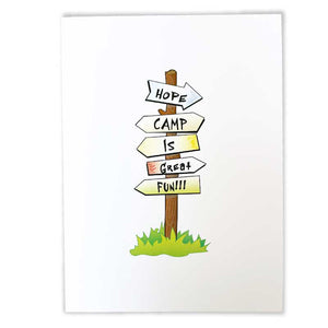 Here for a good time camp greeting card