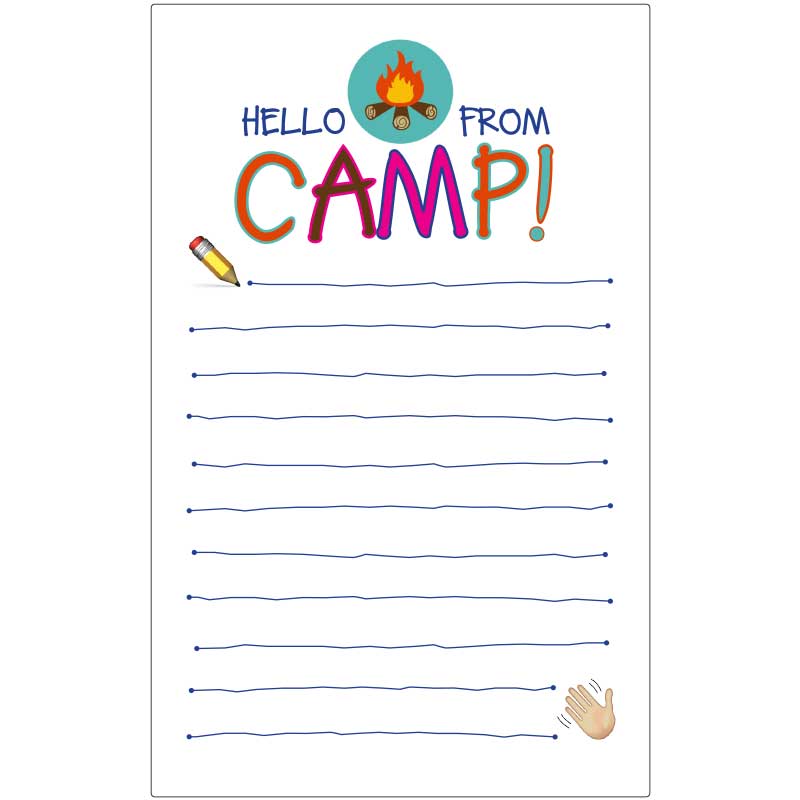 Printed Summer Camp Letter Stationery