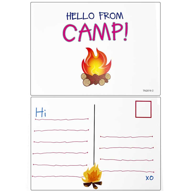 Campers postcards to send home