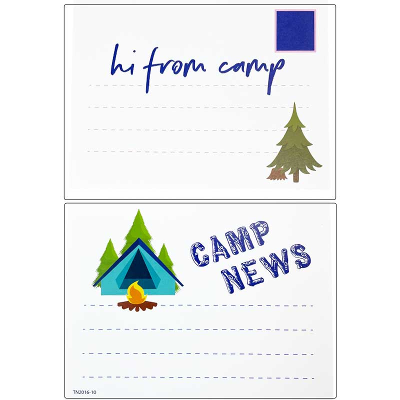 Postcards to send home from camp