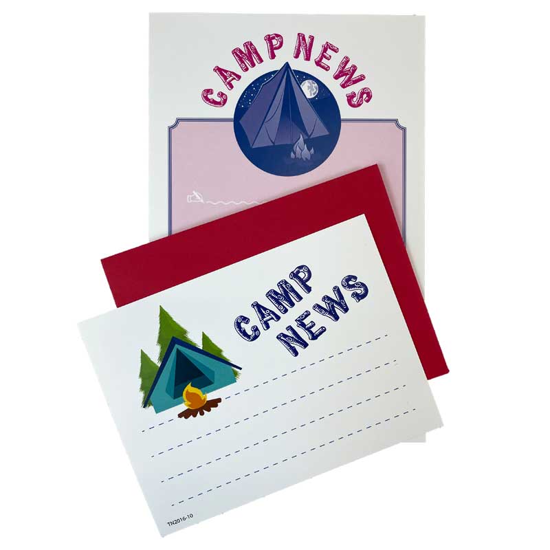 Summer Camp Stationery - Campsite News
